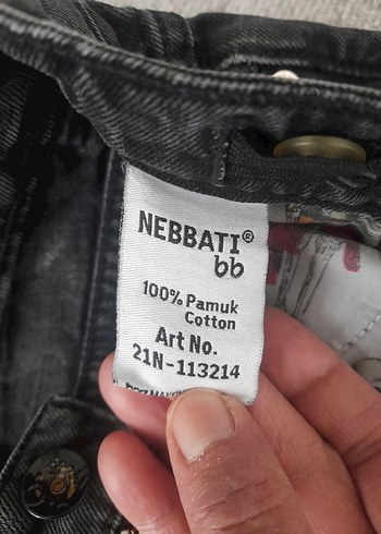 8 Yaş Beden gri Renk Gri Loose Fit çocuk Kot Pantolon