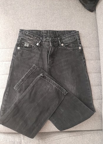 Gri Loose Fit çocuk Kot Pantolon