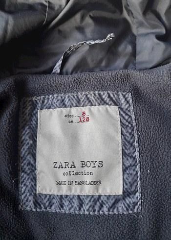 Kapüşonlu Fermuarlı Erkek Çocuk Gri Zara Mont