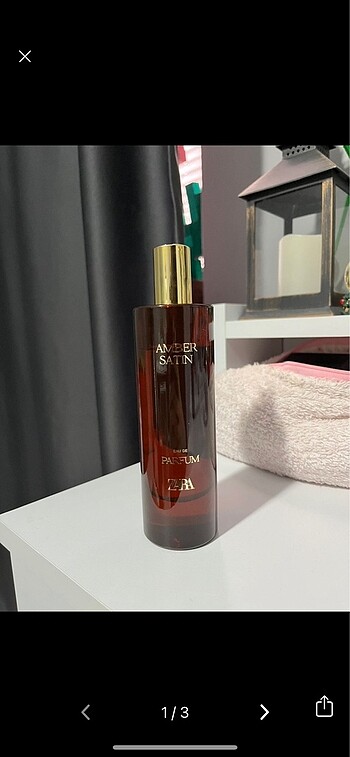 zara amber satin 80 Ml