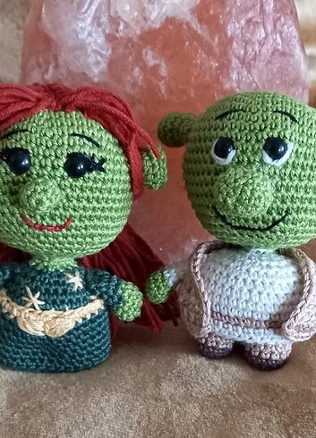 Beden Şrek ve fiona, amigurumi