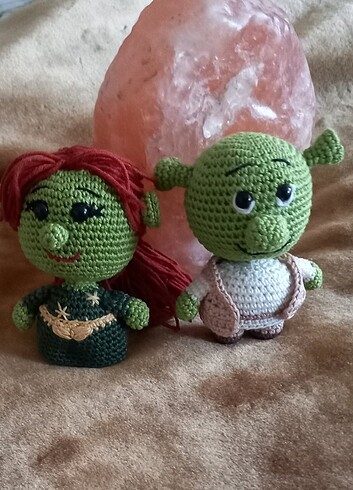 Beden Renk Şrek ve fiona, amigurumi