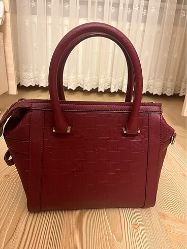 Pierre Cardin Bordo tote çanta