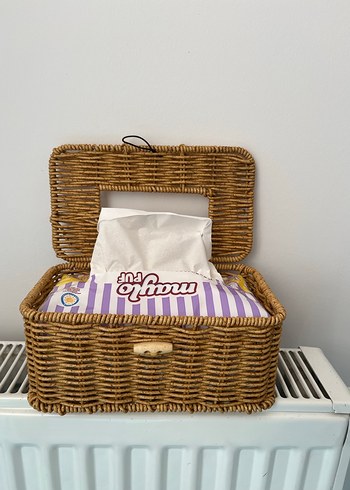 Bohem hasır peçetelik - Görsel 2