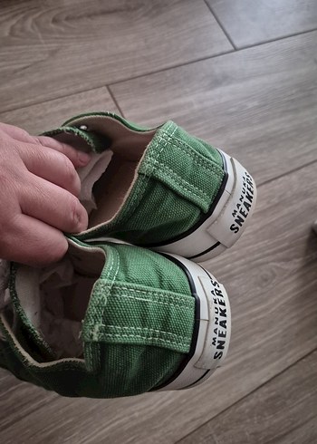 39 Beden Yeşil Kadın Spor Ayakkabı Düz Taban