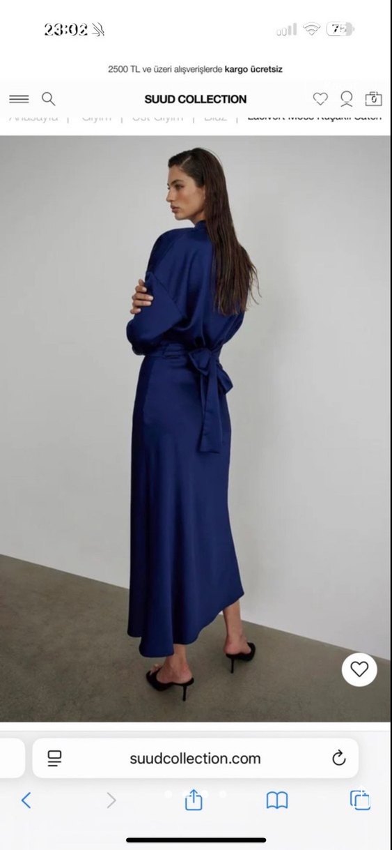 Suud Collection Saten Takım - Görsel 2