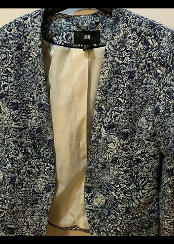 Desenli Düğmeli Kadın Blazer - Görsel 5