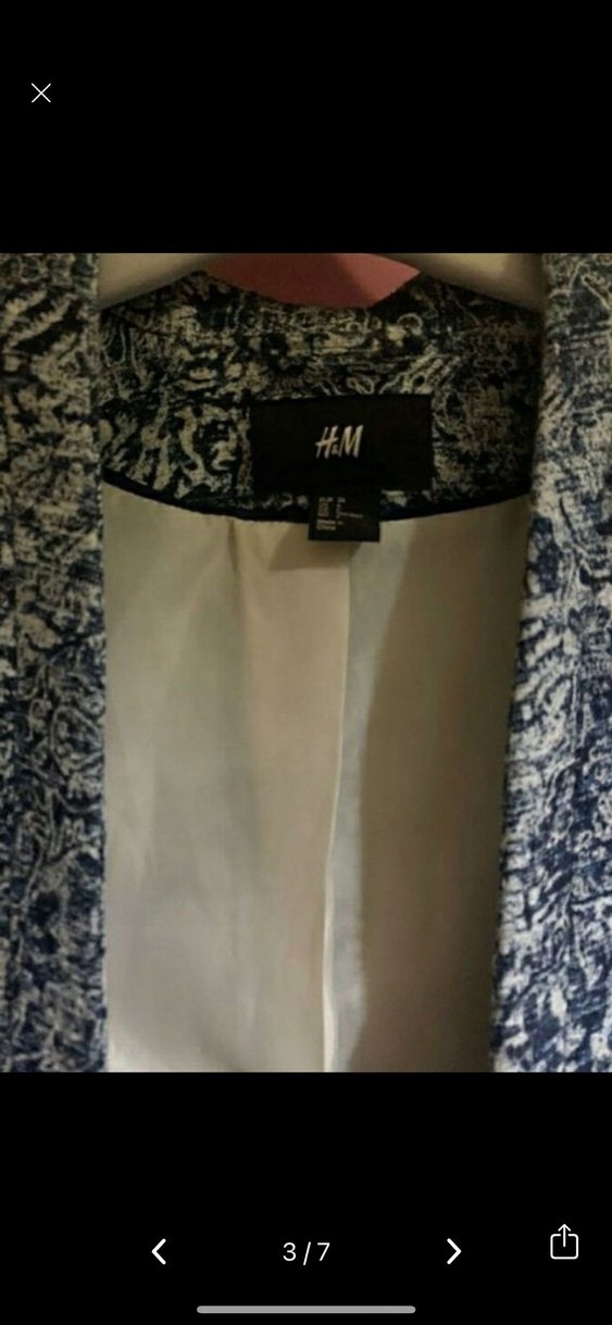 Desenli Düğmeli Kadın Blazer - Görsel 3