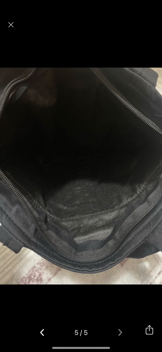 Siyah Baskılı Kadın Çanta - Görsel 5