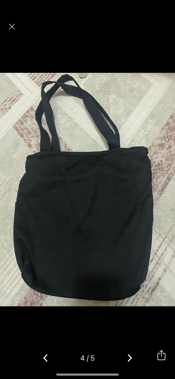 Siyah Baskılı Kadın Çanta - Görsel 4