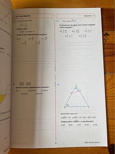  Yargı Yayınları Ayt Matematik Soru Bankası Deneme