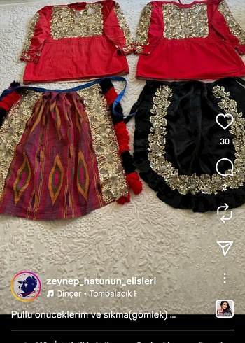 Diğer Nakışlı Püsküllü antika önlük