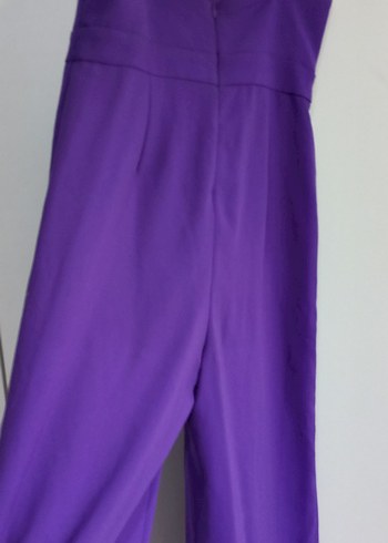 Mor V Yaka Kolsuz Uzun Tulum - Görsel 2