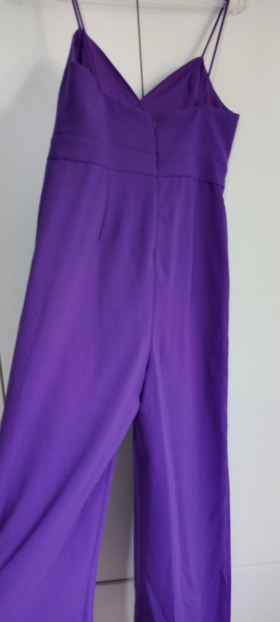 Mor V Yaka Kolsuz Uzun Tulum - Görsel 2