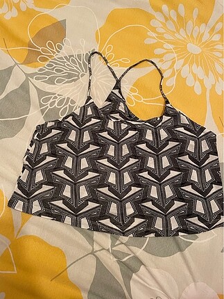 Geometrik Desen Crop Top