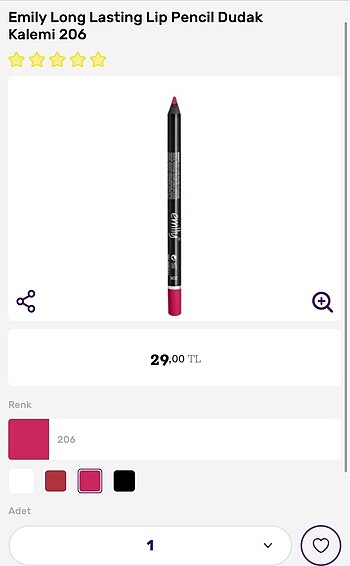 Flormar Emily Dudak Kalemi No:201
