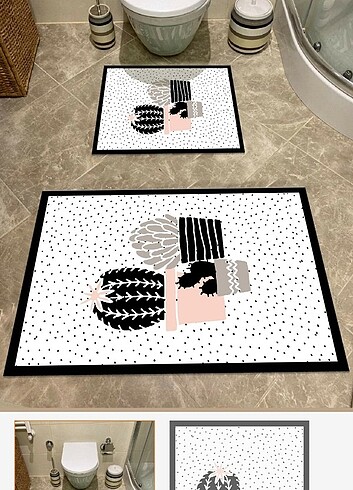 Banyo Takımı 2li Kaymaz Taban Set
