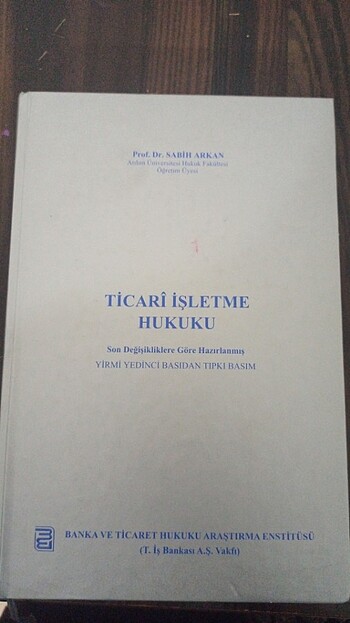 Ticari İşletme Hukuku Sabih Arkan