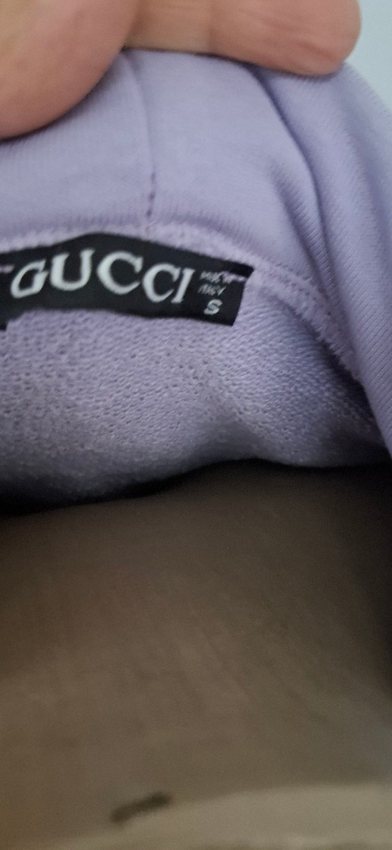 Gucci Erkek Kapüşonlu Sweatshirt Mor - Görsel 3