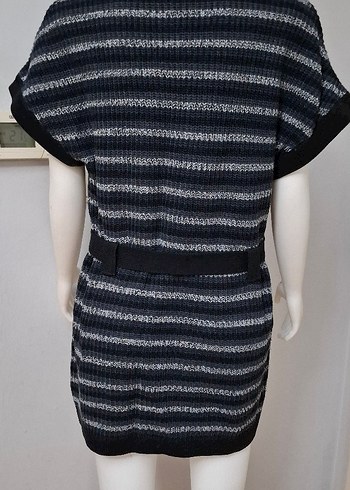 LC Waikiki Gri Örgü Kolsuz Hamile Hırka - Görsel 2