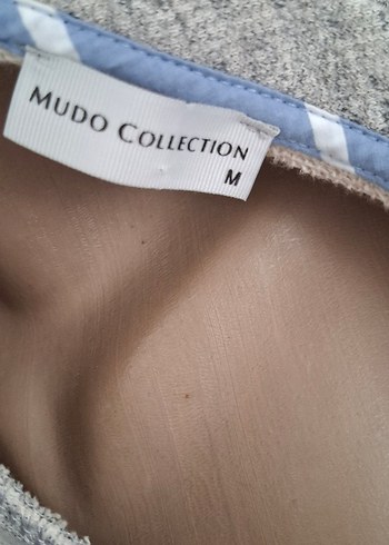 Mudo Gri Triko Detaylı Kadın Gömlek - Görsel 3