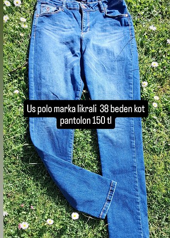 U.S Polo Assn. Us Polo Marka Likrali 38 Beden Mavi Kot Pantolon