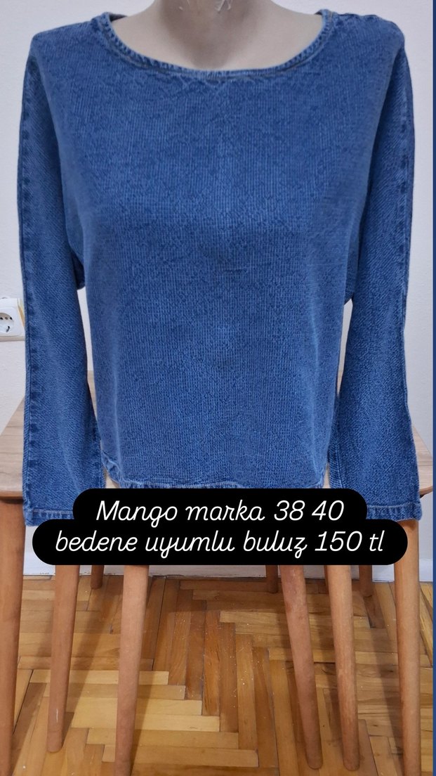 Mango Mavi Triko Kazak — görsel 2/4