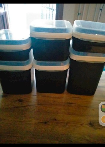 tupperware özel kare set 6 li