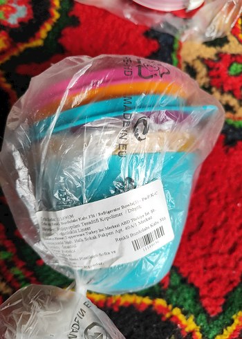 Tupperware tupperware renkli kaplar 3 lü