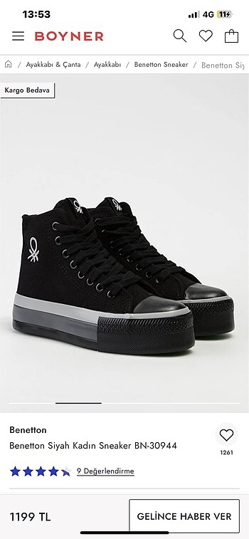 BENETTON ORJİNAL CONVERSE 0 ürün