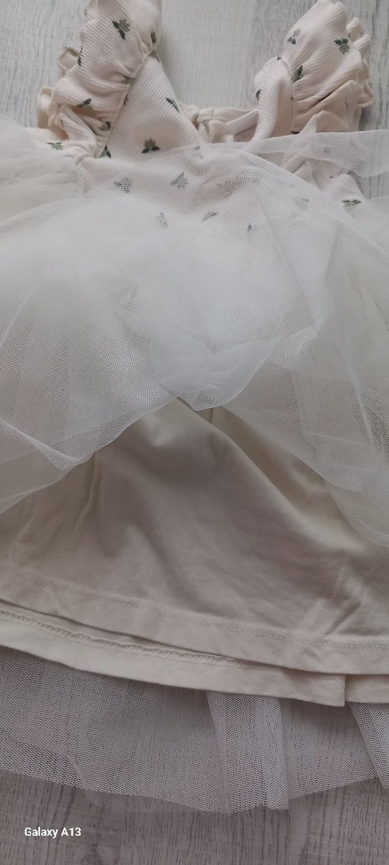 Beyaz İşlemeli Çocuk Elbisesi - Görsel 3