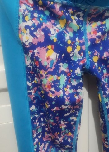 Renkli Desenli Nike Spor Tayt - Görsel 4