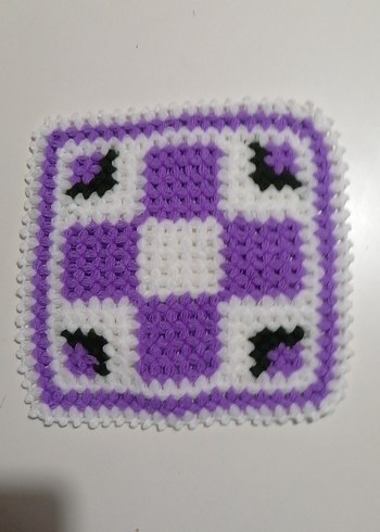 Mor Renkli El Örgüsü Banyo Süngeri - Görsel 2