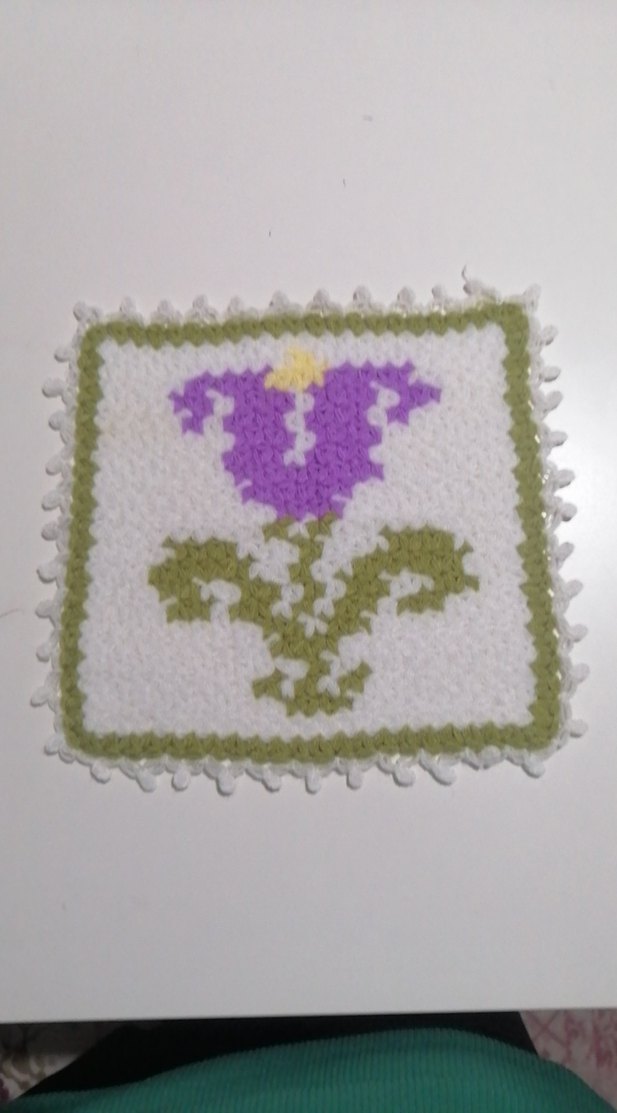 Mor Çiçek Desenli Banyo Süngeri - Görsel 2