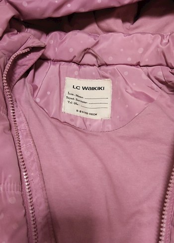 LC Waikiki Pembe Kapusonlu Sisme Mont