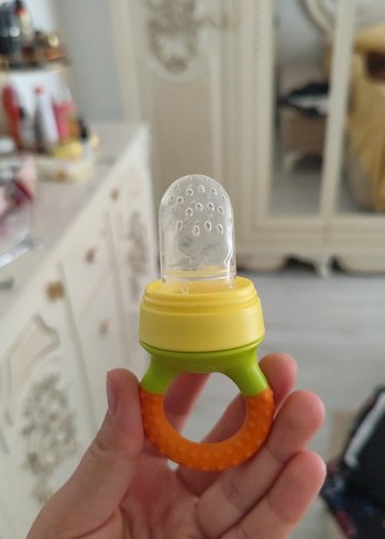 Beden Renkli Turuncu Bebek Emziği