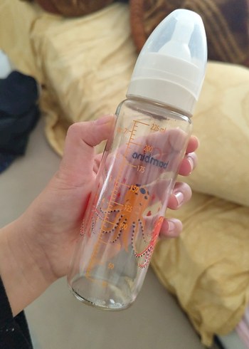 Renkli Turuncu Bambino Bebek Biberonu - Görsel 2