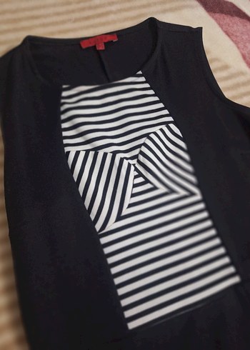 Siyah Midi Hamile Elbisesi, Kolsuz, Düz - Görsel 2