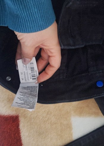 Kadın Siyah Regular Fit Kot Pantolon - Görsel 2