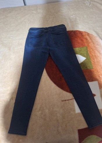 Kadın Koyu Mavi Kot Pantolon - Görsel 3