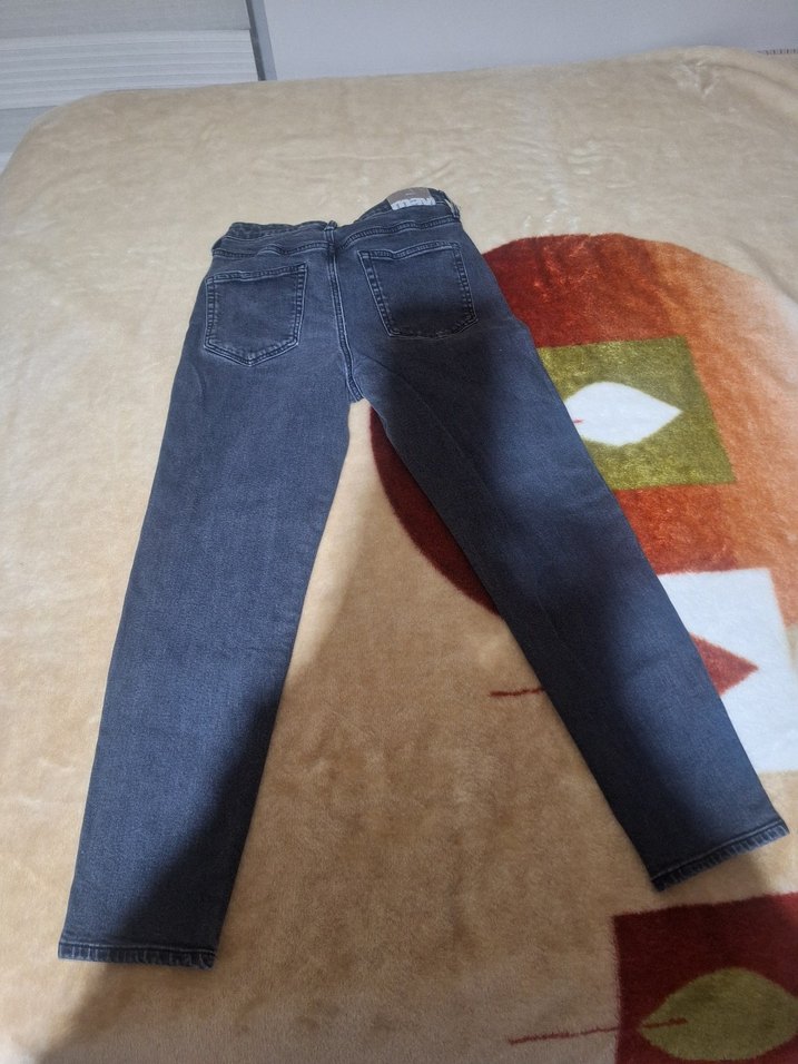 Kahverengi Kadın Normal Kesim Kot Pantolon - Görsel 3