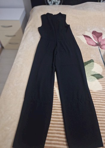 Kırmızı Siyah Kemerli Hamile Tulum - Görsel 2