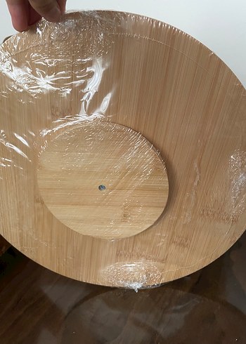 Diğer 35 cm Bambu Sunum Tabağı Bej