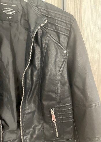 Collezione Kadın Siyah Deri Ceket