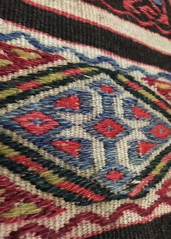 Renkli Etnik Desenli Geleneksel cicim kilim - Görsel 5