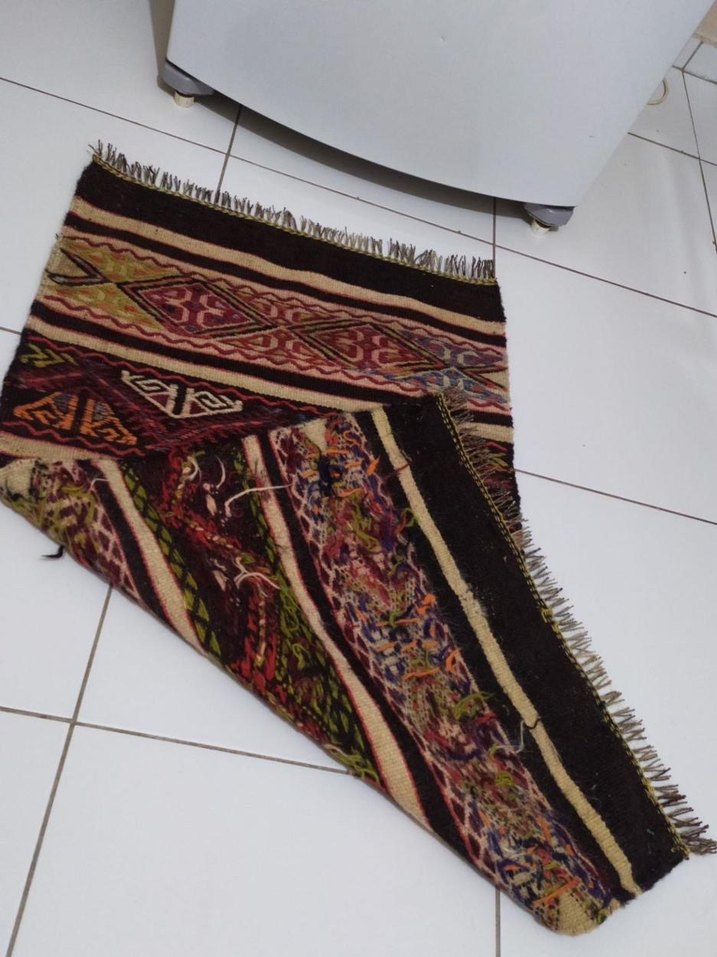 Renkli Etnik Desenli Geleneksel cicim kilim - Görsel 2