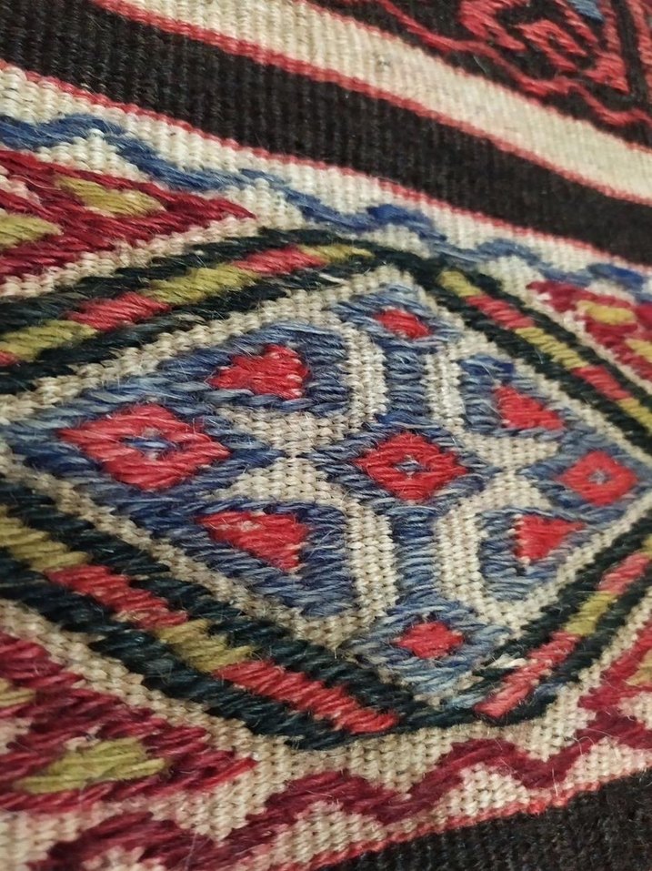 Renkli Etnik Desenli Geleneksel cicim kilim - Görsel 5