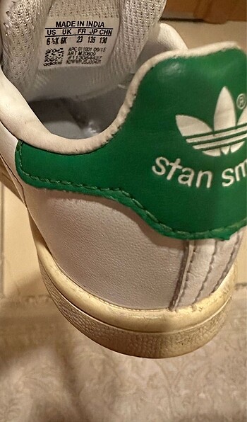 23 Beden beyaz Renk Adidas Stan Smith Çocuk Spor Ayakkabı