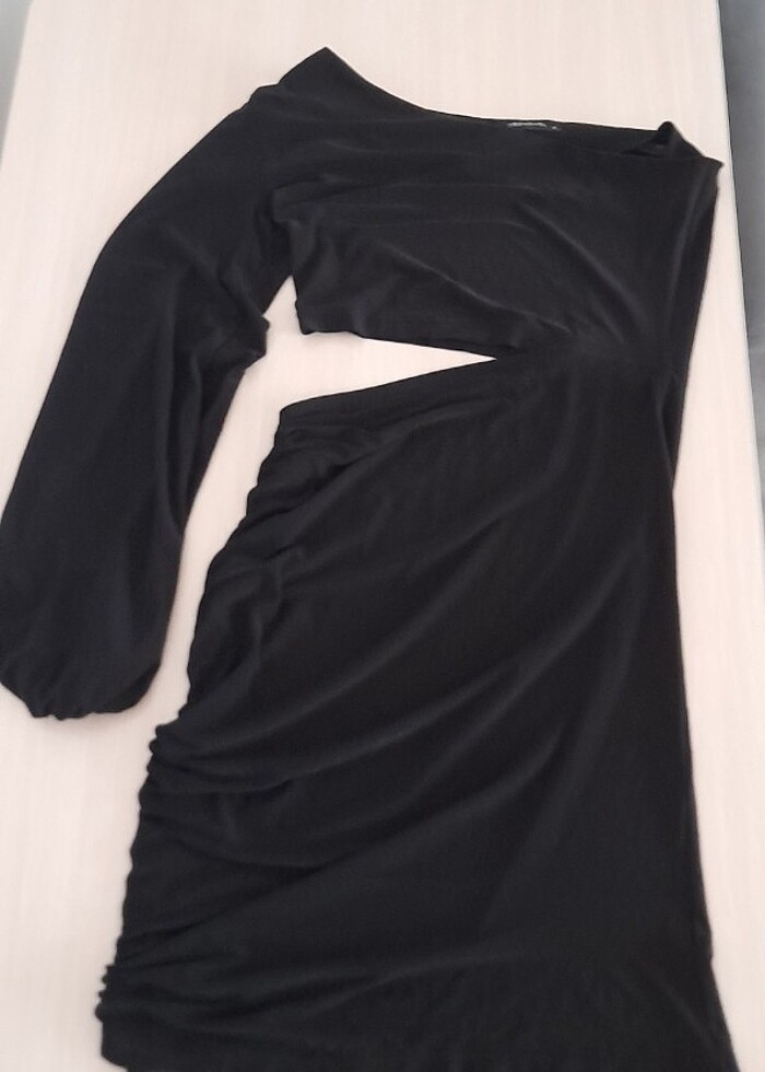 Siyah kısa trendyolmilla elbise - Görsel 4