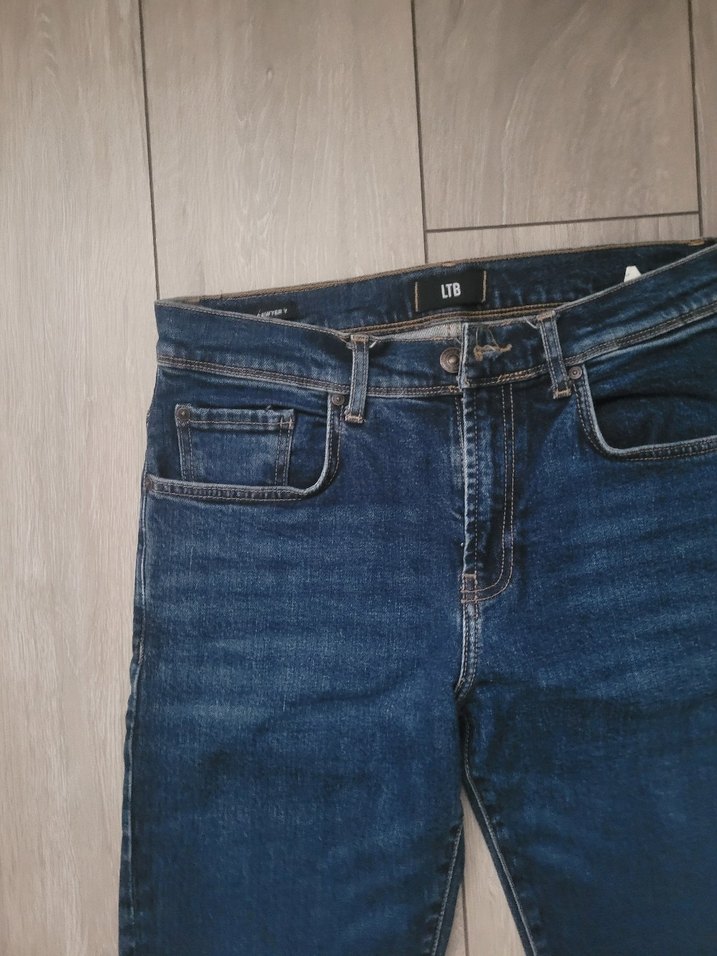 Erkek Lacivert Kot Pantolon - Regular Fit - Görsel 3